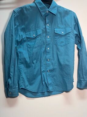Roper Juniors Teal Button-Down Shirt